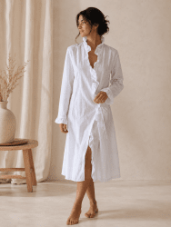 vacker dallas mobwife morgonrock neglige vacker vit morgonrock