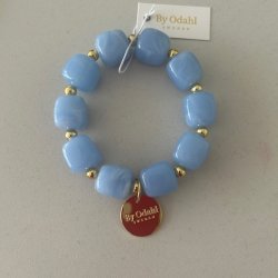 chunky ljusblå armband by odahl jeansblå