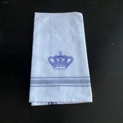 kökshandduk medx kunglig brodrad krona kökstextil royal svensk design